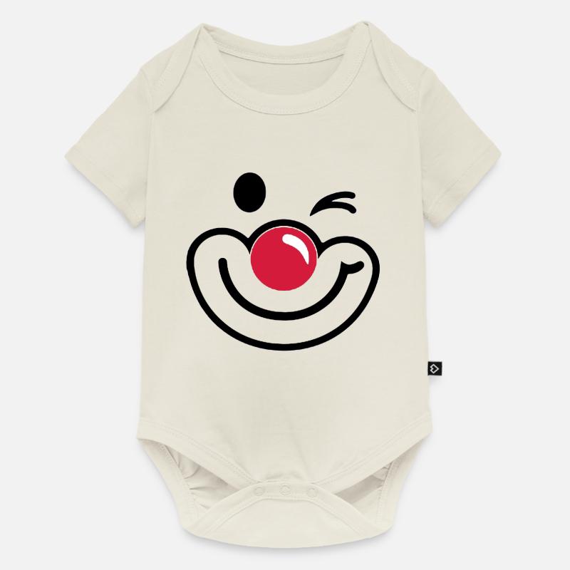 clown - Body à manches courtes Premium Bébé - blanc cassé