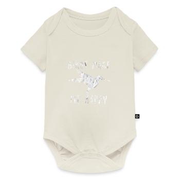 Les oiseaux me font heureuse idée cadeau d'amour des oiseaux - Body à manches courtes Premium Bébé - blanc cassé - Devant