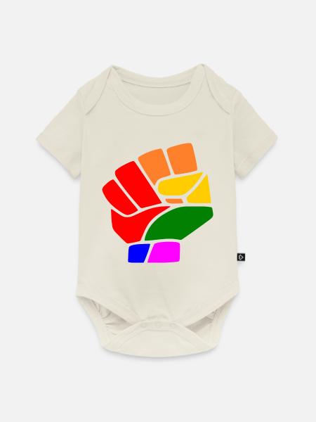 Lgbt - Baby Premium Kurzarmbody - Naturweiß