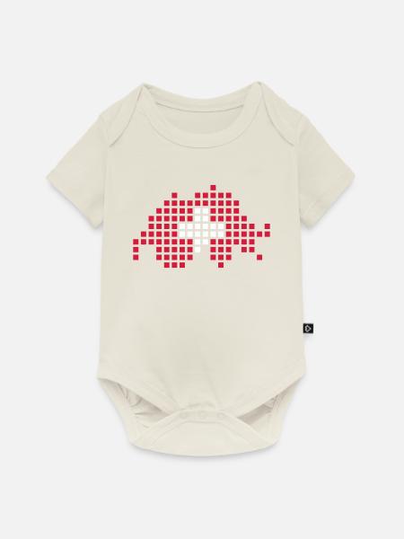 Schweiz - Baby Premium Kurzarmbody - Naturweiß