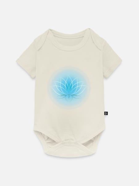 Lotus - Baby Premium Kurzarmbody - Naturweiß