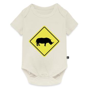 rhino - Baby Premium short-sleeve bodysuit - off white - Front