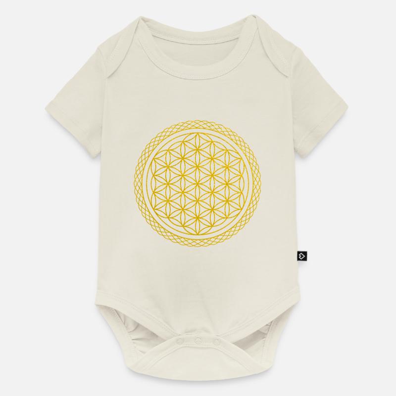 Fleur de vie - fleur de vie - Body à manches courtes Premium Bébé - blanc cassé