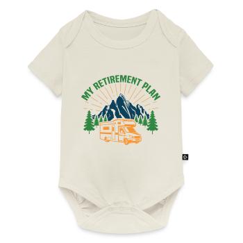 My retirement plan motorhome camper retire t-shirt - Body à manches courtes Premium Bébé - blanc cassé - Devant