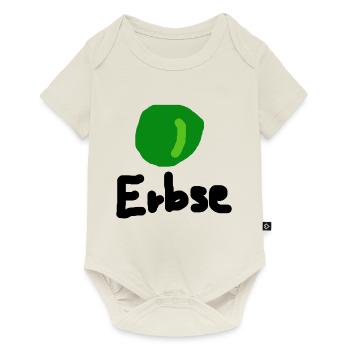 Erbse - Baby Premium Kurzarmbody - Naturweiß - Vorne