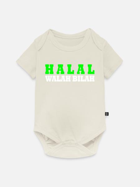 Halal - Baby Premium Kurzarmbody - Naturweiß