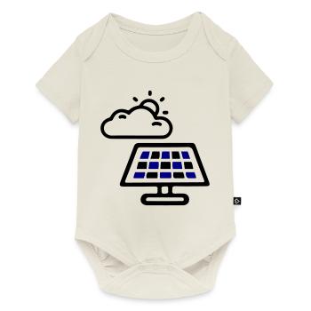 Panneaux d’énergie solaire - Body à manches courtes Premium Bébé - blanc cassé - Devant