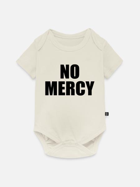 No mercy - Baby Premium Kurzarmbody - Naturweiß