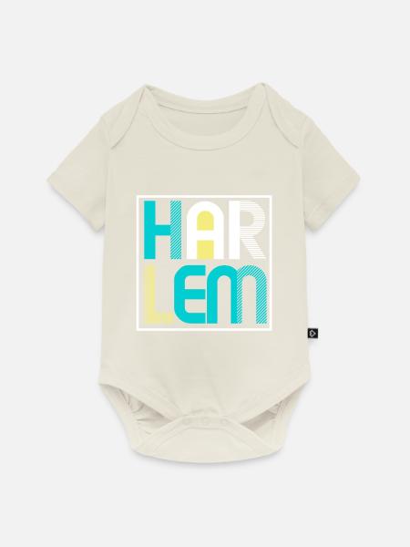 Harlem - Baby Premium Kurzarmbody - Naturweiß
