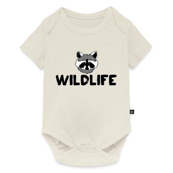 Texte sur la faune viverrière - Body à manches courtes Premium Bébé - blanc cassé - Devant
