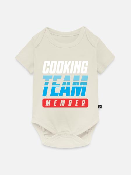 Cooking Team - Baby Premium Kurzarmbody - Naturweiß