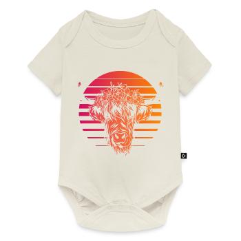 Scottish Highlands Highland Cattle Highland Cow - Baby Premium short-sleeve bodysuit - off white - Front