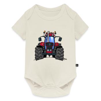 340 Red tractor - Baby Premium short-sleeve bodysuit - off white - Front