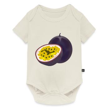 fruit de la passion fruit de la passion fruit de légumes - Body à manches courtes Premium Bébé - blanc cassé - Devant