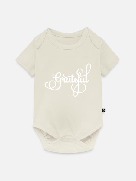 Danke - Baby Premium Kurzarmbody - Naturweiß