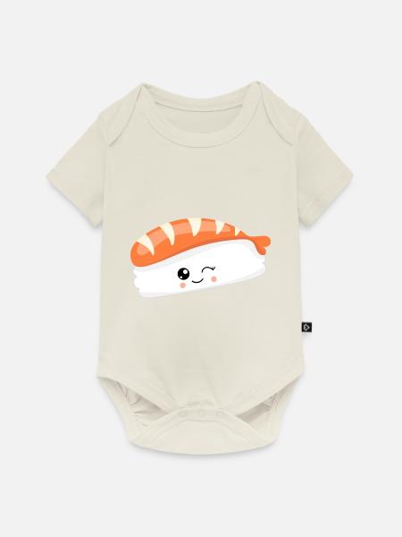 SUSHI - Baby Premium Kurzarmbody - Naturweiß
