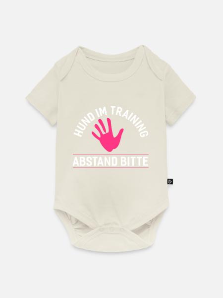 Hunde – Shirt Training Hundemama Geschenk - Baby Premium Kurzarmbody - Naturweiß