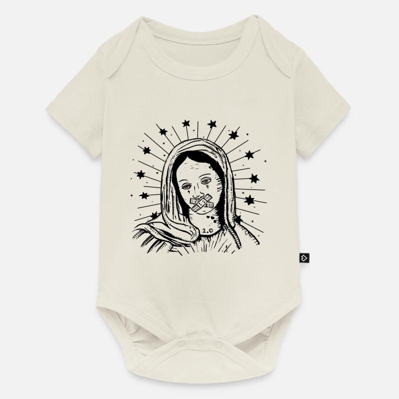 Maria - Body à manches courtes Premium Bébé - blanc cassé