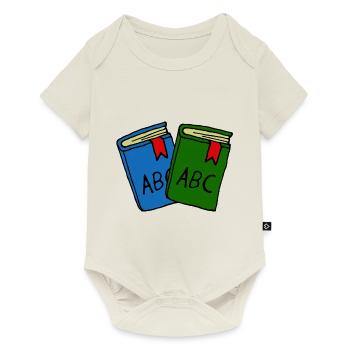 School books, first class, children - Baby Premium short-sleeve bodysuit - off white - Front