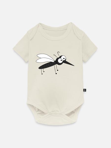 Moskito - Baby Premium Kurzarmbody - Naturweiß