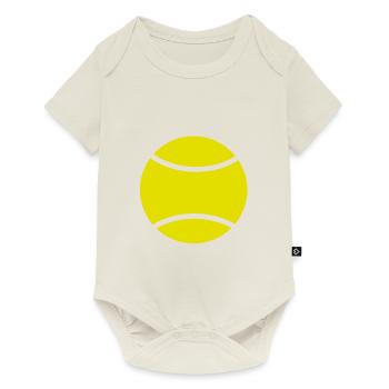 Balle de tennis cadeau sport balle le sport - Body à manches courtes Premium Bébé - blanc cassé - Devant