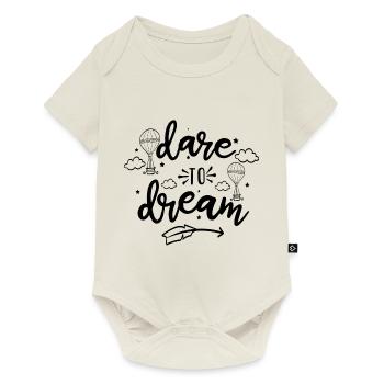 dare to dream - Baby Premium short-sleeve bodysuit - off white - Front