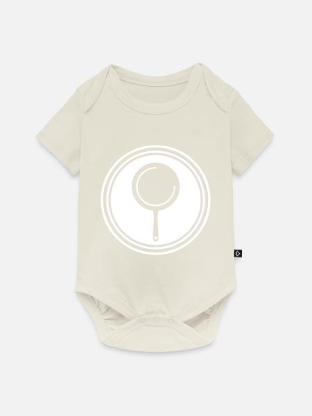 Pfanne Küche - Baby Premium Kurzarmbody - Naturweiß