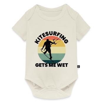 Kitesurfing Kitesurf Kiteboarding Kiteboarder - Baby Premium short-sleeve bodysuit - off white - Front