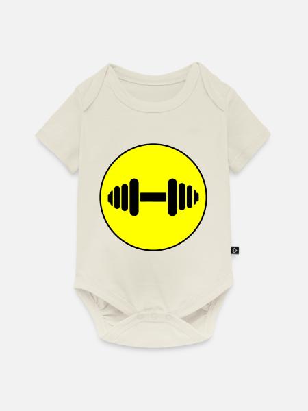 Hantel gewichte icon - Baby Premium Kurzarmbody - Naturweiß