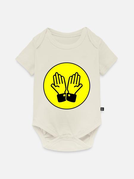 Hände Beten Kreis - Baby Premium Kurzarmbody - Naturweiß