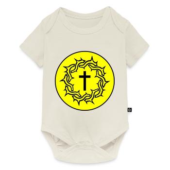 Crown of Thorns Jesus icon - Baby Premium short-sleeve bodysuit - off white - Front
