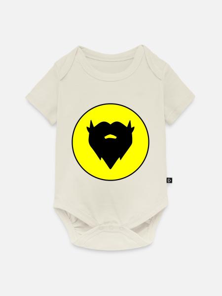 Bart symbol - Baby Premium Kurzarmbody - Naturweiß