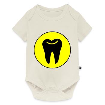 Symbole de l’icône de dent - Body à manches courtes Premium Bébé - blanc cassé - Devant