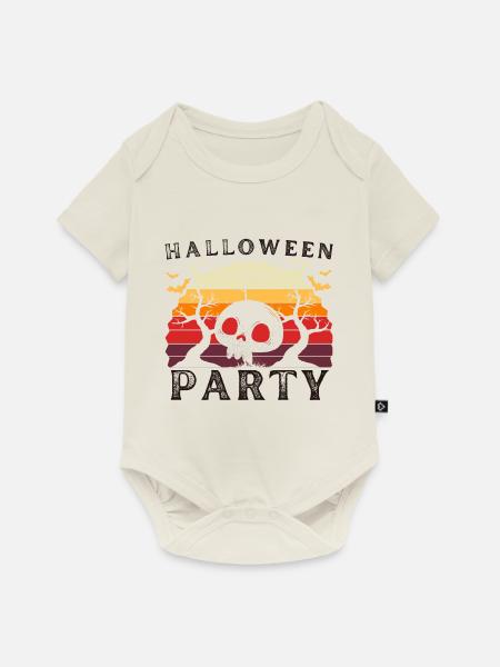 Halloween-Party - Baby Premium Kurzarmbody - Naturweiß