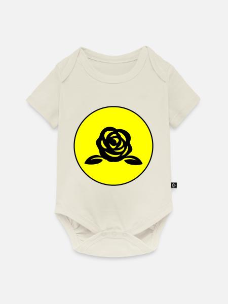 Rose symbol - Baby Premium Kurzarmbody - Naturweiß