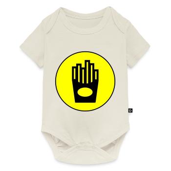 Français symbole de restauration rapide frites - Body à manches courtes Premium Bébé - blanc cassé - Devant