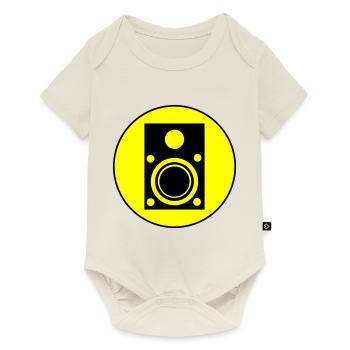 Speakers music symbol - Baby Premium short-sleeve bodysuit - off white - Front