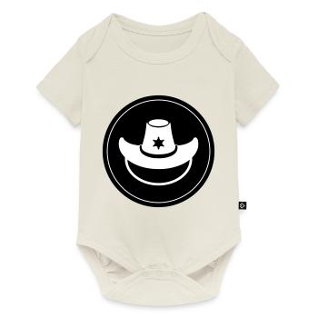 Cowboy Head Western - Body à manches courtes Premium Bébé - blanc cassé - Devant