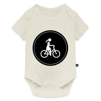 Cycling Bike Icon - Baby Premium short-sleeve bodysuit - off white - Front
