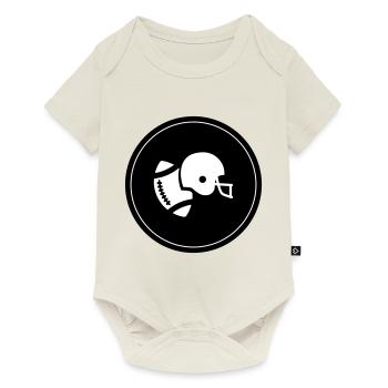 Icône du football - Body à manches courtes Premium Bébé - blanc cassé - Devant