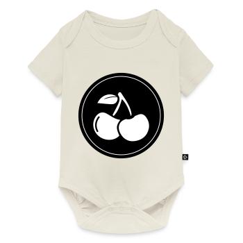 Cherry fruit - Baby Premium short-sleeve bodysuit - off white - Front
