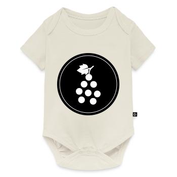 Symbole des raisins - Body à manches courtes Premium Bébé - blanc cassé - Devant