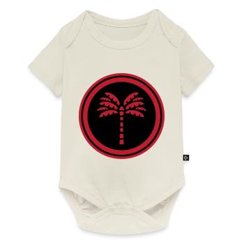 Symbole de la paume - Body à manches courtes Premium Bébé - blanc cassé - Devant