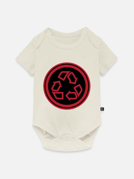 Recycling Symbol - Baby Premium Kurzarmbody - Naturweiß