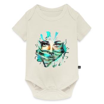 AU COMPTOIR DU DESERT - Body à manches courtes Premium Bébé - blanc cassé - Devant