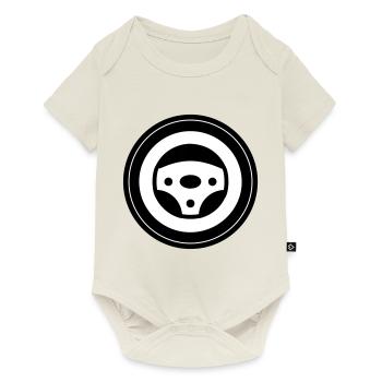 Tyre tuning circle - Baby Premium short-sleeve bodysuit - off white - Front