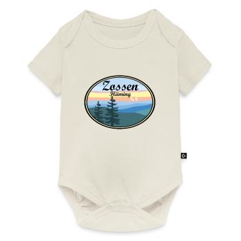 Zossen Fläming Sticker - Baby Premium Kurzarmbody - Naturweiß - Vorne
