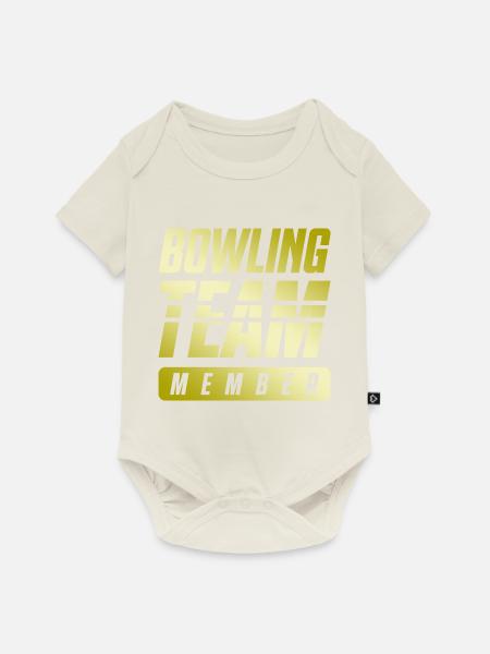Bowling Team - Baby Premium Kurzarmbody - Naturweiß