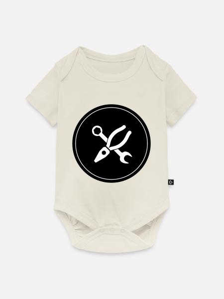 Zange Icon - Baby Premium Kurzarmbody - Naturweiß