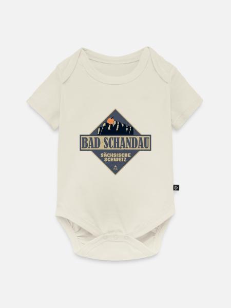sächsische Schweiz Bad Schandau - Baby Premium Kurzarmbody - Naturweiß